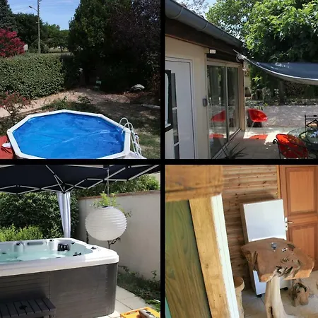 T2 Climatise Baignoire Terrasse Jacuzzi Piscine Sauna Launaguet